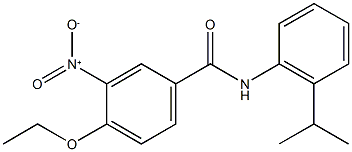 4-ethoxy-3-nitro-N-(2-isopropylphenyl)benzamide Struktur