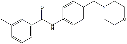 3-methyl-N-[4-(4-morpholinylmethyl)phenyl]benzamide Struktur