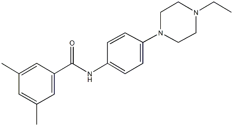 N-[4-(4-ethyl-1-piperazinyl)phenyl]-3,5-dimethylbenzamide Struktur