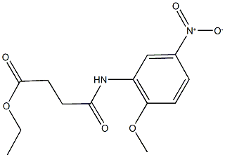 ethyl 4-{5-nitro-2-methoxyanilino}-4-oxobutanoate Struktur