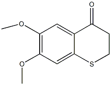 6,7-dimethoxy-2,3-dihydro-4H-thiochromen-4-one Struktur