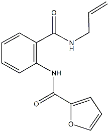 N-{2-[(allylamino)carbonyl]phenyl}-2-furamide Struktur