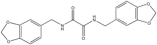 N~1~,N~2~-bis(1,3-benzodioxol-5-ylmethyl)ethanediamide Struktur