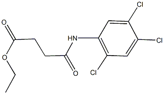 ethyl 4-oxo-4-(2,4,5-trichloroanilino)butanoate Struktur