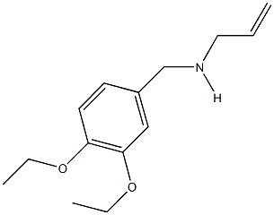 N-allyl-N-(3,4-diethoxybenzyl)amine Struktur