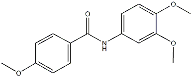 N-(3,4-dimethoxyphenyl)-4-methoxybenzamide Struktur