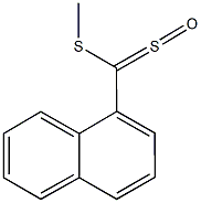 1-[(methylsulfanyl)(sulfinyl)methyl]naphthalene Struktur