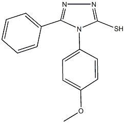 4-(4-methoxyphenyl)-5-phenyl-4H-1,2,4-triazol-3-yl hydrosulfide Struktur