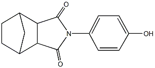 4-(4-hydroxyphenyl)-4-azatricyclo[5.2.1.0~2,6~]decane-3,5-dione Struktur