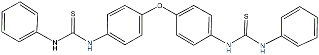 N-(4-{4-[(anilinocarbothioyl)amino]phenoxy}phenyl)-N'-phenylthiourea Struktur