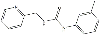 N-(3-methylphenyl)-N'-(2-pyridinylmethyl)urea Struktur