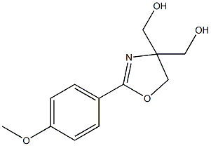 [4-(hydroxymethyl)-2-(4-methoxyphenyl)-4,5-dihydro-1,3-oxazol-4-yl]methanol Struktur