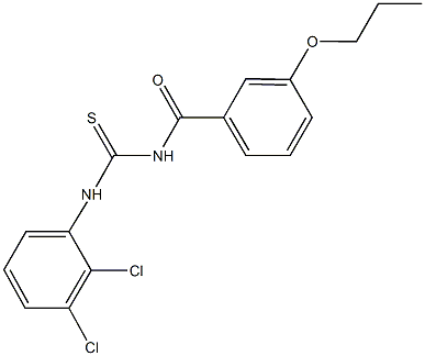 N-(2,3-dichlorophenyl)-N'-(3-propoxybenzoyl)thiourea Struktur