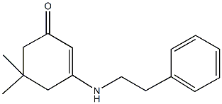 5,5-dimethyl-3-[(2-phenylethyl)amino]-2-cyclohexen-1-one Struktur