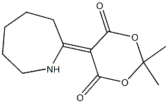 5-(2-azepanylidene)-2,2-dimethyl-1,3-dioxane-4,6-dione Struktur