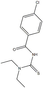 N'-(4-chlorobenzoyl)-N,N-diethylthiourea Struktur