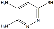 5,6-diaminopyridazin-3-yl hydrosulfide Struktur