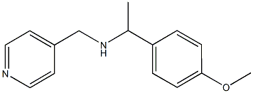 N-[1-(4-methoxyphenyl)ethyl]-N-(4-pyridinylmethyl)amine Struktur