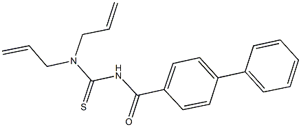 N,N-diallyl-N'-([1,1'-biphenyl]-4-ylcarbonyl)thiourea Structure