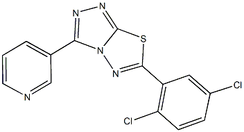 6-(2,5-dichlorophenyl)-3-(3-pyridinyl)[1,2,4]triazolo[3,4-b][1,3,4]thiadiazole Struktur