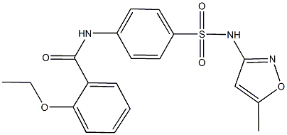 2-ethoxy-N-(4-{[(5-methyl-3-isoxazolyl)amino]sulfonyl}phenyl)benzamide Struktur