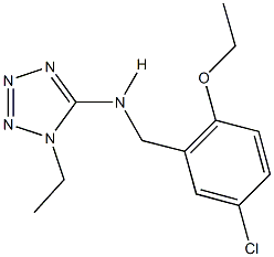 N-(5-chloro-2-ethoxybenzyl)-N-(1-ethyl-1H-tetraazol-5-yl)amine Struktur