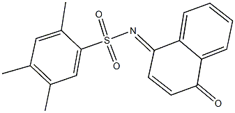 2,4,5-trimethyl-N-(4-oxo-1(4H)-naphthalenylidene)benzenesulfonamide Struktur