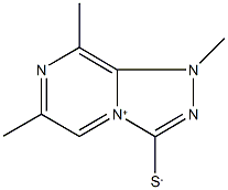 1,6,8-trimethyl-1H-[1,2,4]triazolo[4,3-a]pyrazin-4-ium-3-thiolate Struktur