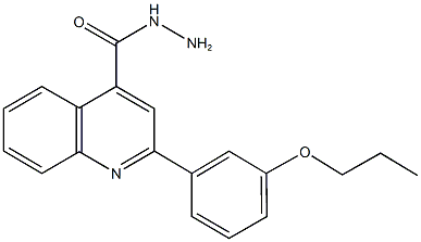 2-(3-propoxyphenyl)-4-quinolinecarbohydrazide Struktur