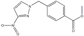 methyl 4-({3-nitro-1H-pyrazol-1-yl}methyl)benzoate Struktur