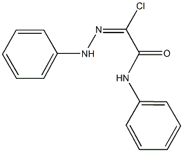 2-anilino-2-oxo-N-phenylethanehydrazonoyl chloride Struktur