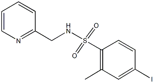 4-iodo-2-methyl-N-(2-pyridinylmethyl)benzenesulfonamide Struktur