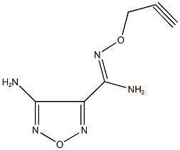 4-amino-N'-(prop-2-ynyloxy)-1,2,5-oxadiazole-3-carboximidamide Struktur