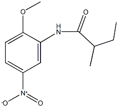 N-{5-nitro-2-methoxyphenyl}-2-methylbutanamide Struktur