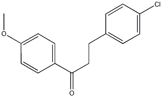 3-(4-chlorophenyl)-1-(4-methoxyphenyl)-1-propanone Struktur