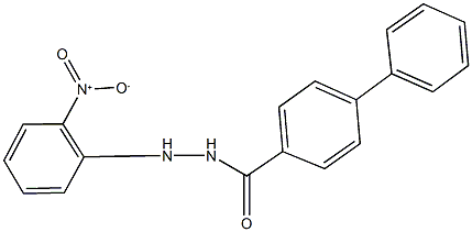 N'-{2-nitrophenyl}[1,1'-biphenyl]-4-carbohydrazide Struktur