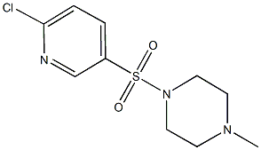 1-[(6-chloro-3-pyridinyl)sulfonyl]-4-methylpiperazine Struktur