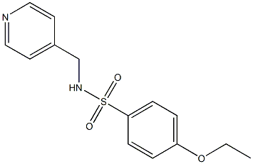 4-ethoxy-N-(4-pyridinylmethyl)benzenesulfonamide Struktur