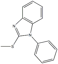 methyl 1-phenyl-1H-benzimidazol-2-yl sulfide Struktur