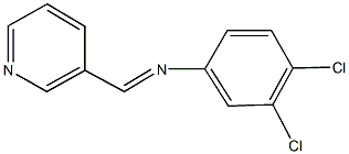 N-(3,4-dichlorophenyl)-N-(3-pyridinylmethylene)amine Struktur