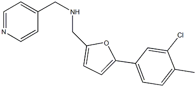 N-{[5-(3-chloro-4-methylphenyl)-2-furyl]methyl}-N-(4-pyridinylmethyl)amine Struktur