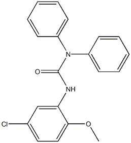 N'-(5-chloro-2-methoxyphenyl)-N,N-diphenylurea Struktur