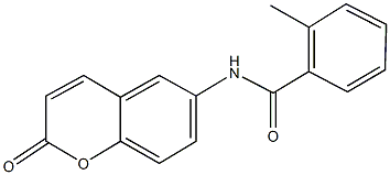 2-methyl-N-(2-oxo-2H-chromen-6-yl)benzamide Struktur