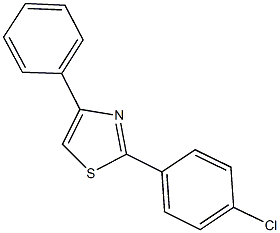 2-(4-chlorophenyl)-4-phenyl-1,3-thiazole Struktur