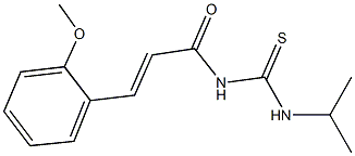 N-isopropyl-N'-[3-(2-methoxyphenyl)acryloyl]thiourea Struktur