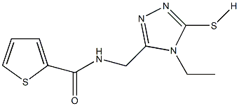 N-[(4-ethyl-5-sulfanyl-4H-1,2,4-triazol-3-yl)methyl]-2-thiophenecarboxamide Struktur