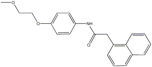 N-[4-(2-methoxyethoxy)phenyl]-2-(1-naphthyl)acetamide Struktur