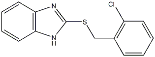 2-[(2-chlorobenzyl)sulfanyl]-1H-benzimidazole Struktur