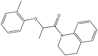 2-(3,4-dihydro-1(2H)-quinolinyl)-1-methyl-2-oxoethyl 2-methylphenyl ether Struktur