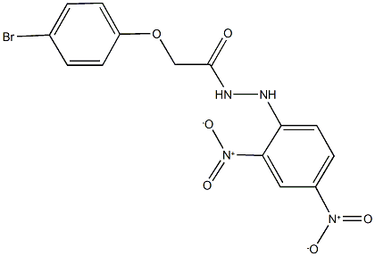 N'-{2,4-dinitrophenyl}-2-(4-bromophenoxy)acetohydrazide Struktur